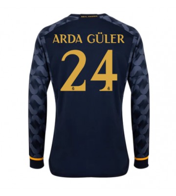 Real Madrid Arda Guler #24 Koszulka Wyjazdowych 2023-24 Długi Rękaw